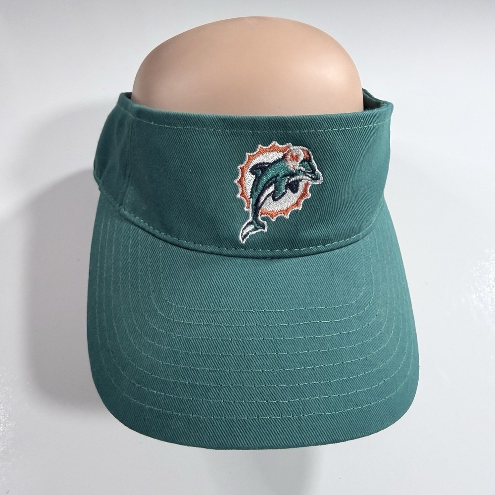 NFL Official Licensed Teal Green Vintage Miami Dolphins Adjustable Sun Visor